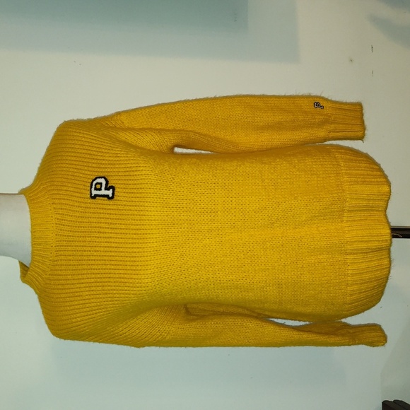 PINK Victoria's Secret Sweaters - Victoria's secret Pink boyfriend sweater yellow size extra small